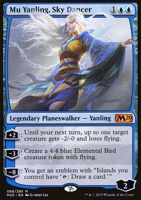 Mu Yanling, Sky Dancer, Core Set 2020 #68, Magic: The Gathering card