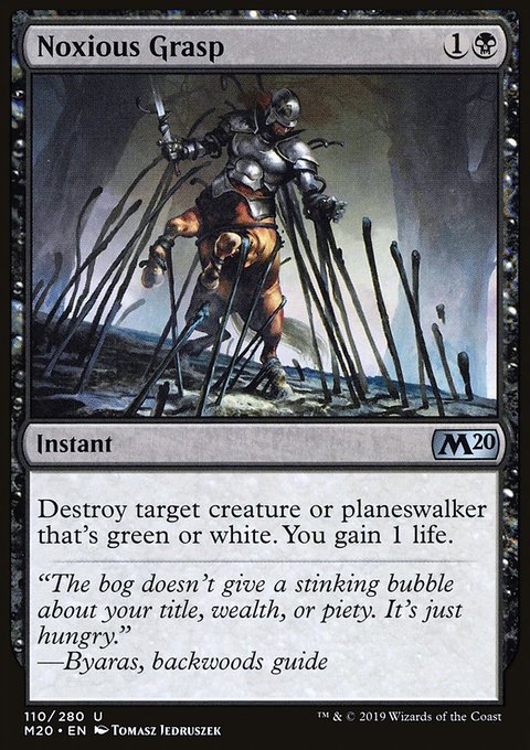 Noxious Grasp, Core Set 2020 #110, Magic: The Gathering card