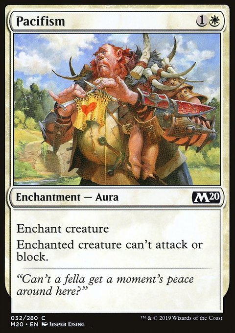 Pacifism, Core Set 2020 #32, Magic: The Gathering card