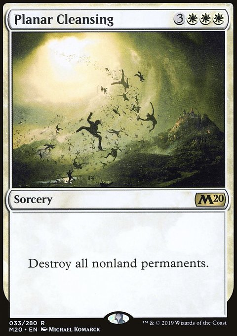 Planar Cleansing, Core Set 2020 #33, Magic: The Gathering card