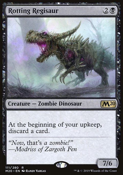 Rotting Regisaur, Core Set 2020 #111, Magic: The Gathering card