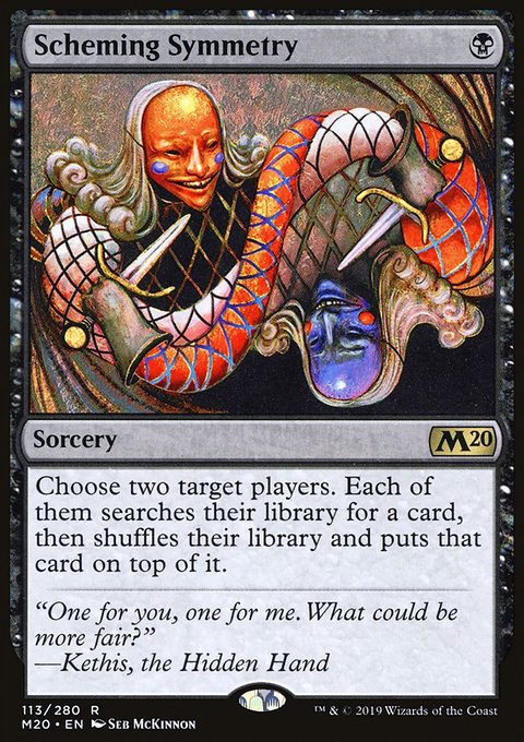 Scheming Symmetry, Core Set 2020 #113, Magic: The Gathering card