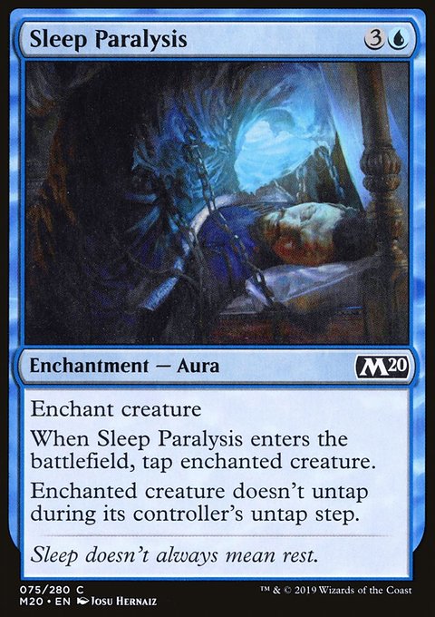 Sleep Paralysis, Core Set 2020 #75, Magic: The Gathering card