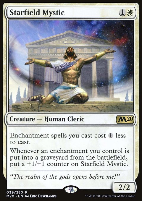 Starfield Mystic, Core Set 2020 #39, Magic: The Gathering card