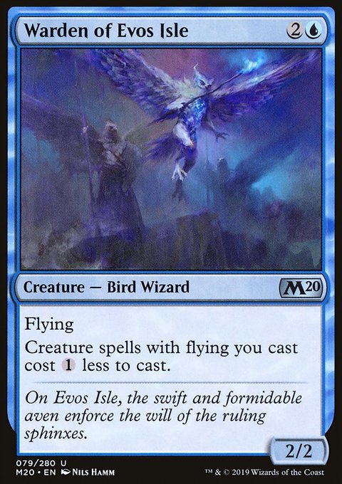 Warden of Evos Isle, Core Set 2020 #79, Magic: The Gathering card
