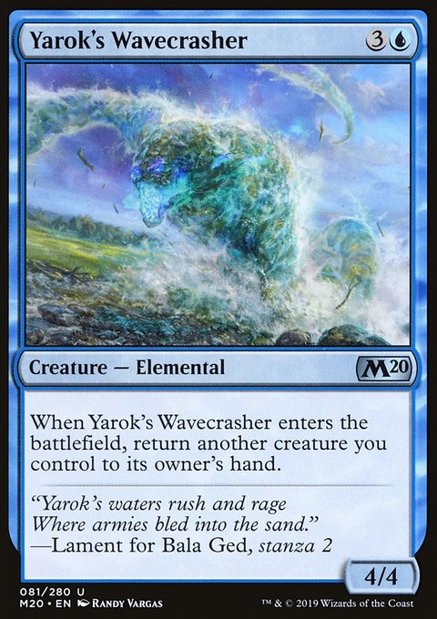 Yarok's Wavecrasher, Core Set 2020 #81, Magic: The Gathering card
