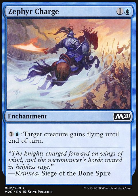 Zephyr Charge, Core Set 2020 #82, Magic: The Gathering card