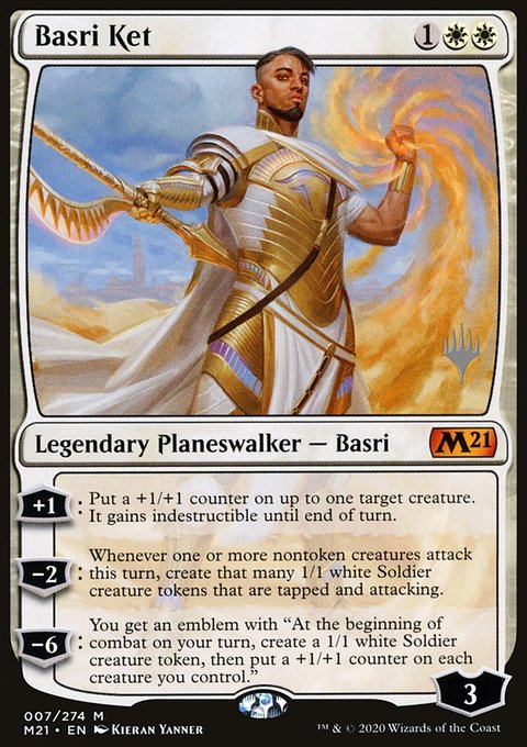 Basri Ket, Core Set 2021 Promos #7p, Magic: The Gathering card