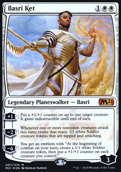 Basri Ket, Core Set 2021 Promos #7s, Magic: The Gathering card