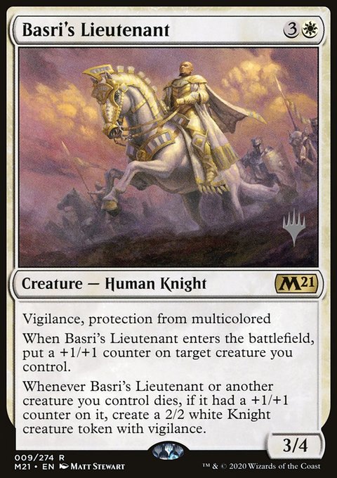 Basri's Lieutenant, Core Set 2021 Promos #9p, Magic: The Gathering card