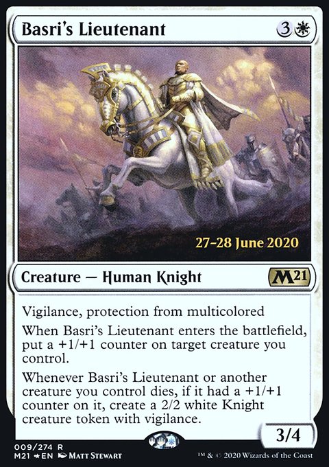Basri's Lieutenant, Core Set 2021 Promos #9s, Magic: The Gathering card