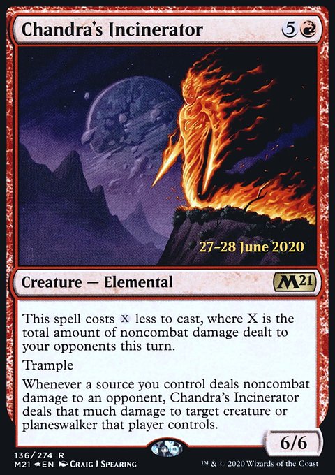 Chandra's Incinerator, Core Set 2021 Promos #136s, Magic: The Gathering card