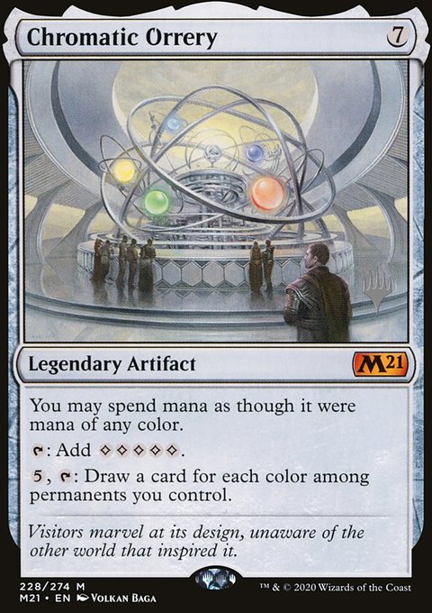 Chromatic Orrery, Core Set 2021 Promos #228p, Magic: The Gathering card