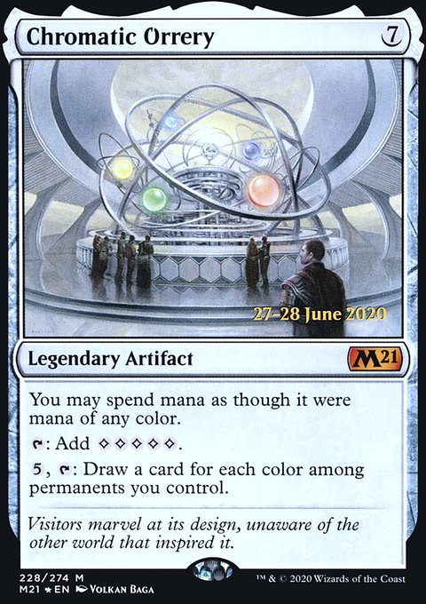 Chromatic Orrery, Core Set 2021 Promos #228s, Magic: The Gathering card