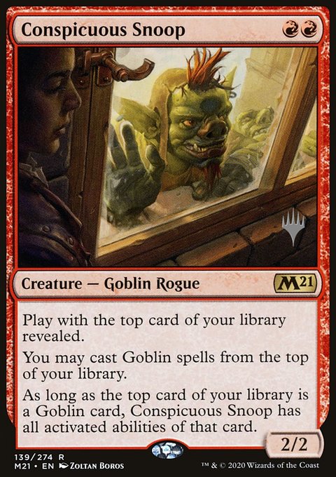 Conspicuous Snoop, Core Set 2021 Promos #139p, Magic: The Gathering card