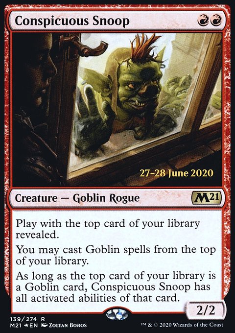 Conspicuous Snoop, Core Set 2021 Promos #139s, Magic: The Gathering card