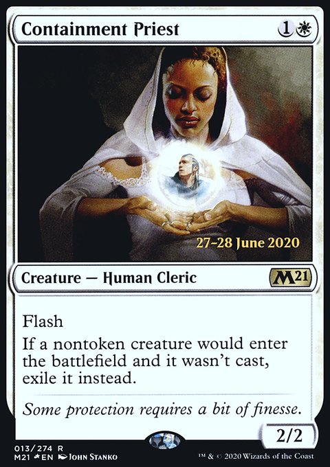 Containment Priest, Core Set 2021 Promos #13s, Magic: The Gathering card