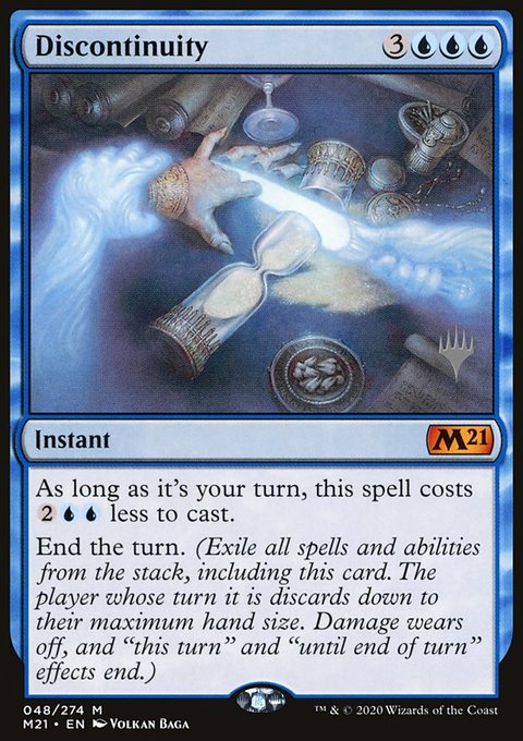 Discontinuity, Core Set 2021 Promos #48p, Magic: The Gathering card