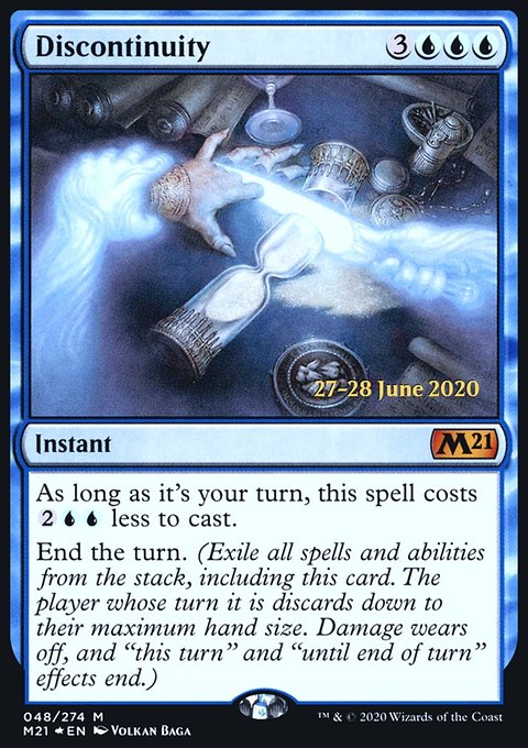 Discontinuity, Core Set 2021 Promos #48s, Magic: The Gathering card