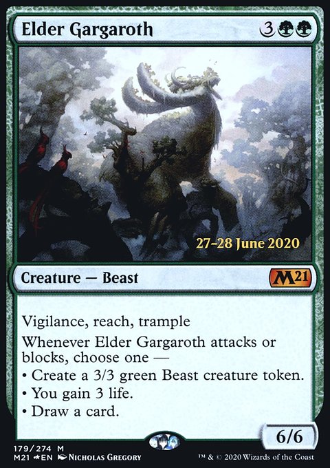Elder Gargaroth, Core Set 2021 Promos #179s, Magic: The Gathering card