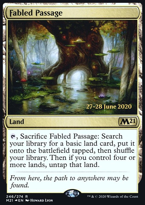 Fabled Passage, Core Set 2021 Promos #246s, Magic: The Gathering card