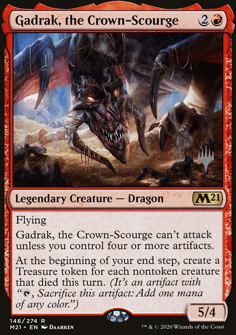 Gadrak, the Crown-Scourge, Core Set 2021 Promos #146p, Magic: The Gathering card