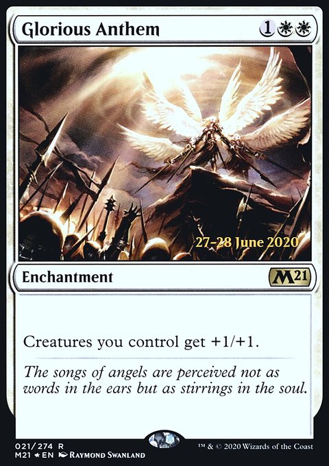 Glorious Anthem, Core Set 2021 Promos #21s, Magic: The Gathering card