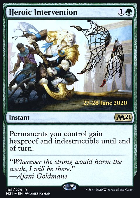 Heroic Intervention, Core Set 2021 Promos #188s, Magic: The Gathering card