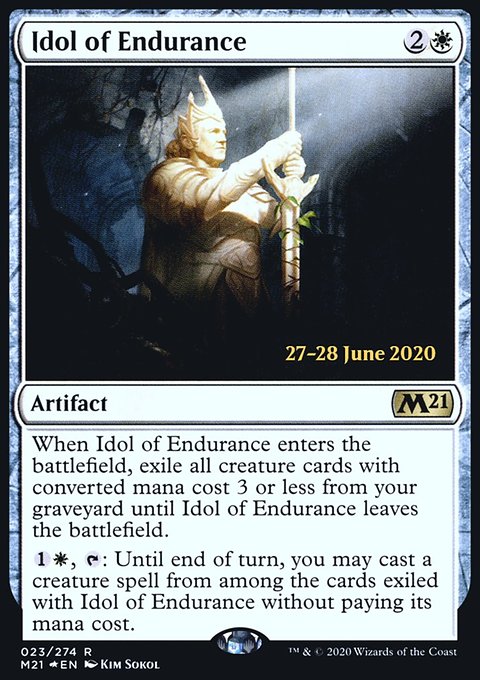 Idol of Endurance, Core Set 2021 Promos #23s, Magic: The Gathering card