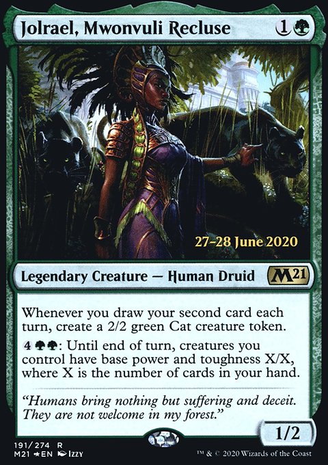Jolrael, Mwonvuli Recluse, Core Set 2021 Promos #191s, Magic: The Gathering card