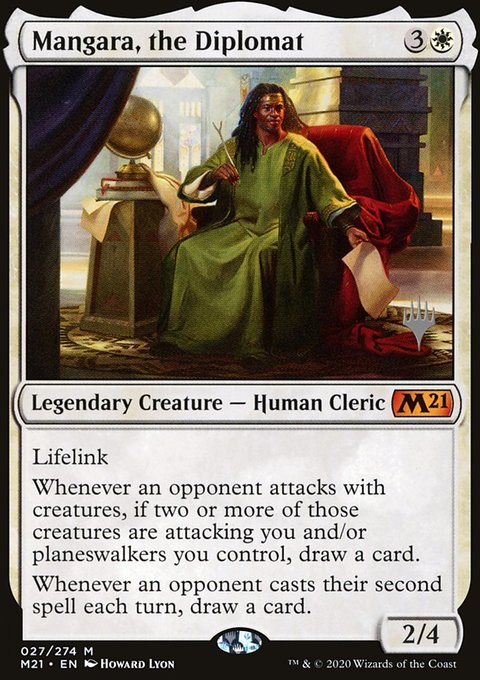 Mangara, the Diplomat, Core Set 2021 Promos #27p, Magic: The Gathering card