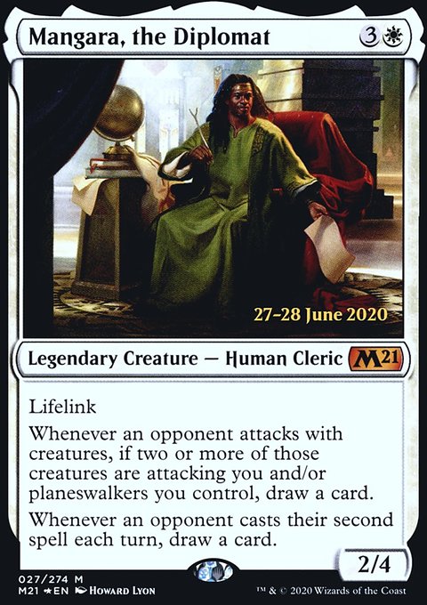 Mangara, the Diplomat, Core Set 2021 Promos #27s, Magic: The Gathering card