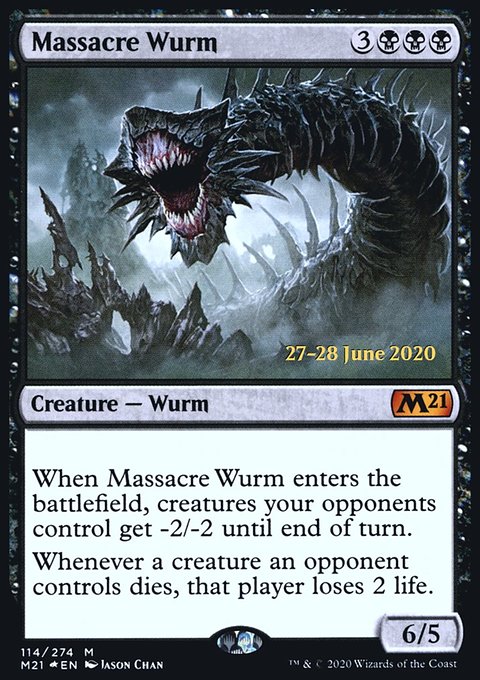 Massacre Wurm, Core Set 2021 Promos #114s, Magic: The Gathering card