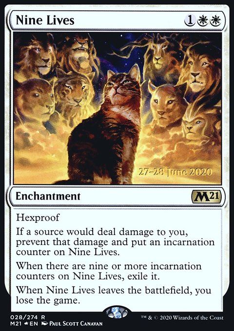 Nine Lives, Core Set 2021 Promos #28s, Magic: The Gathering card