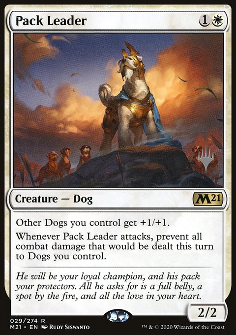Pack Leader, Core Set 2021 Promos #29p, Magic: The Gathering card