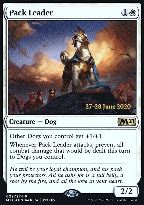 Pack Leader, Core Set 2021 Promos #29s, Magic: The Gathering card