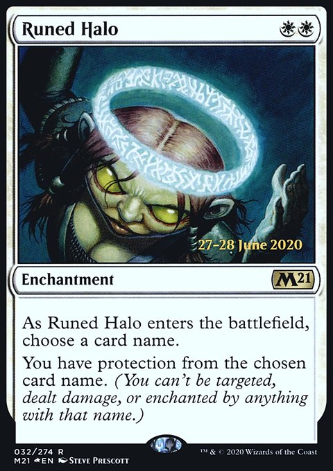 Runed Halo, Core Set 2021 Promos #32s, Magic: The Gathering card