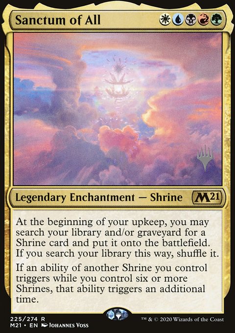 Sanctum of All, Core Set 2021 Promos #225p, Magic: The Gathering card