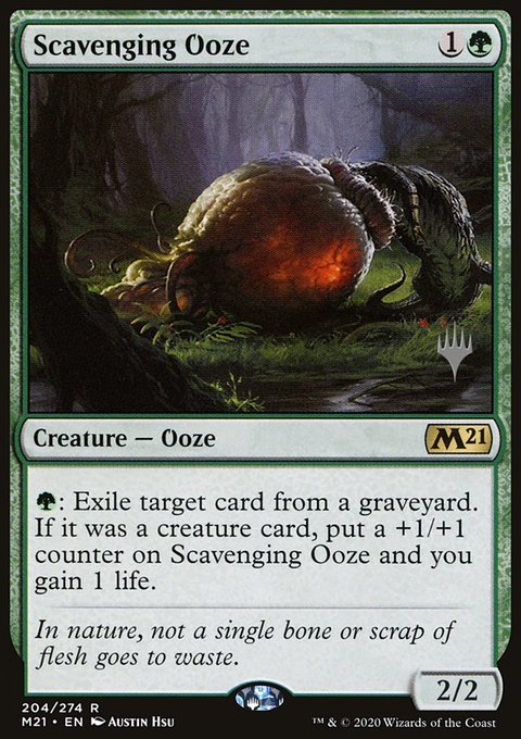 Scavenging Ooze, Core Set 2021 Promos #204p, Magic: The Gathering card