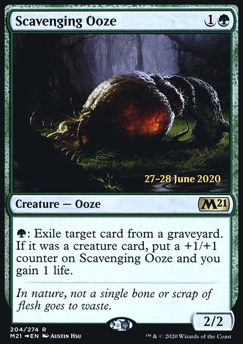 Scavenging Ooze, Core Set 2021 Promos #204s, Magic: The Gathering card