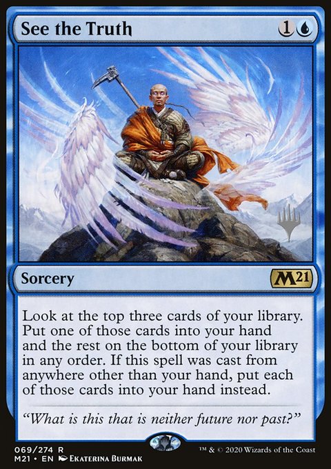 See the Truth, Core Set 2021 Promos #69p, Magic: The Gathering card
