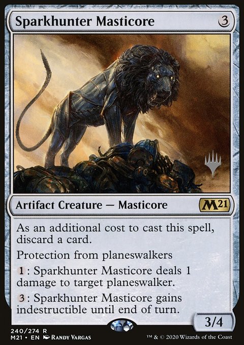 Sparkhunter Masticore, Core Set 2021 Promos #240p, Magic: The Gathering card