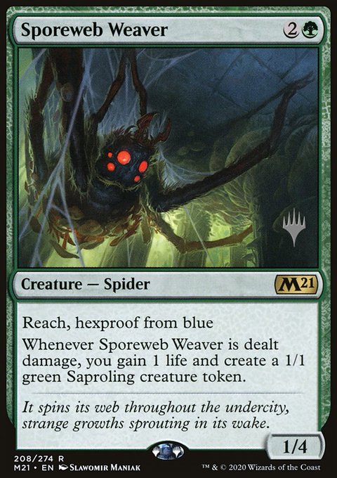 Sporeweb Weaver, Core Set 2021 Promos #208p, Magic: The Gathering card