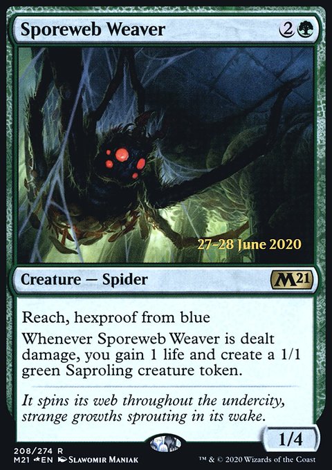 Sporeweb Weaver, Core Set 2021 Promos #208s, Magic: The Gathering card