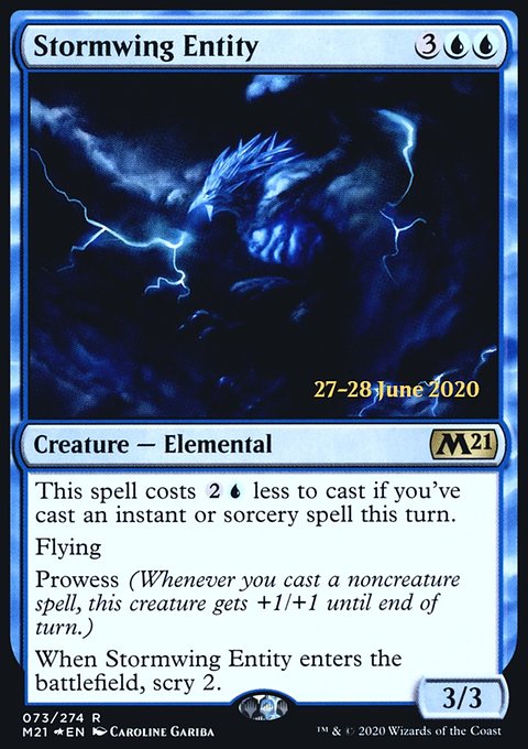 Stormwing Entity, Core Set 2021 Promos #73s, Magic: The Gathering card