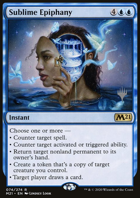 Sublime Epiphany, Core Set 2021 Promos #74p, Magic: The Gathering card