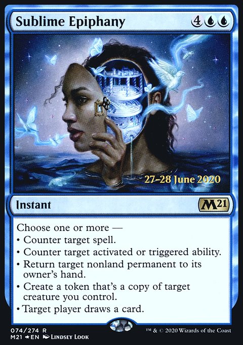 Sublime Epiphany, Core Set 2021 Promos #74s, Magic: The Gathering card