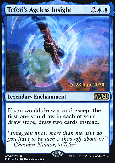 Teferi's Ageless Insight, Core Set 2021 Promos #76s, Magic: The Gathering card