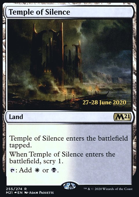 Temple of Silence, Core Set 2021 Promos #255s, Magic: The Gathering card