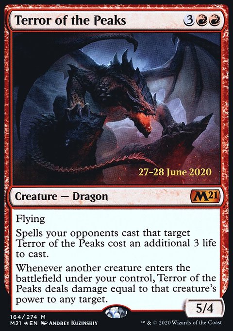 Terror of the Peaks, Core Set 2021 Promos #164s, Magic: The Gathering card